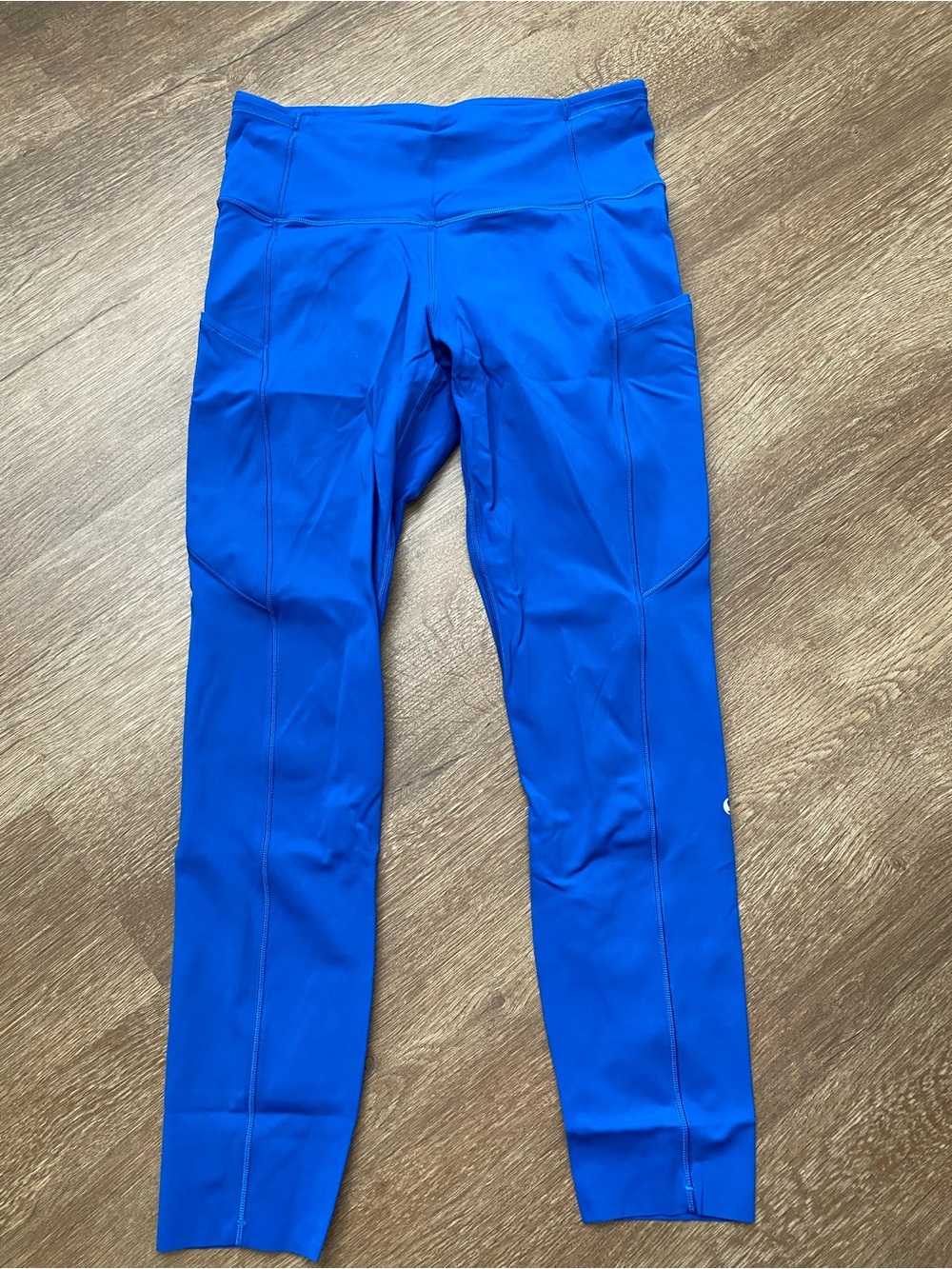 lululemon athletica Bright Blue High-Rise Leggings EUC